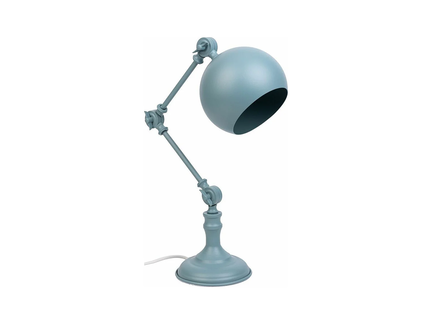 Lampada da tavolo in metallo grigio 26x15x60h