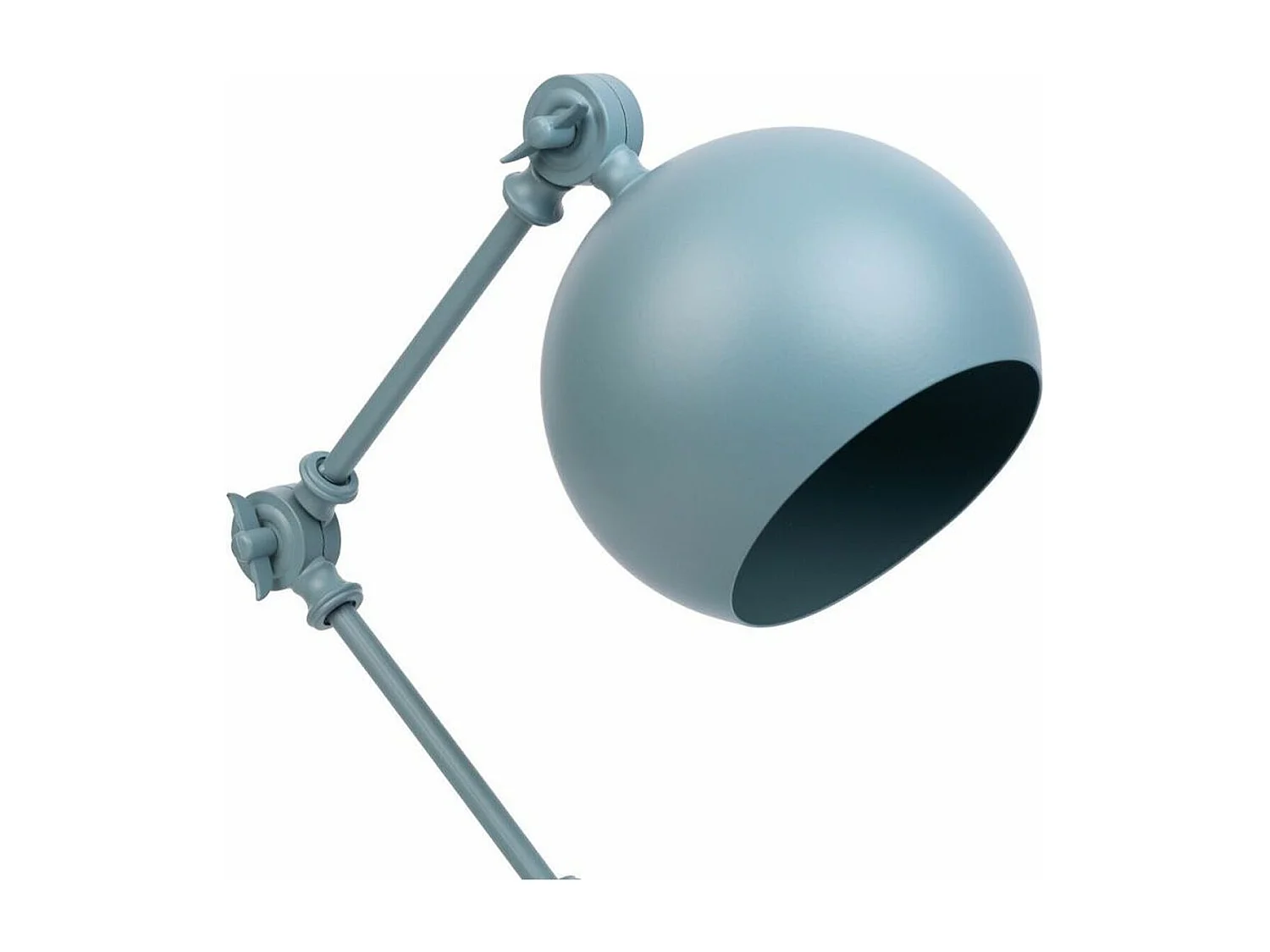 Lámpara flexo de mesa de metal gris 26x15x60