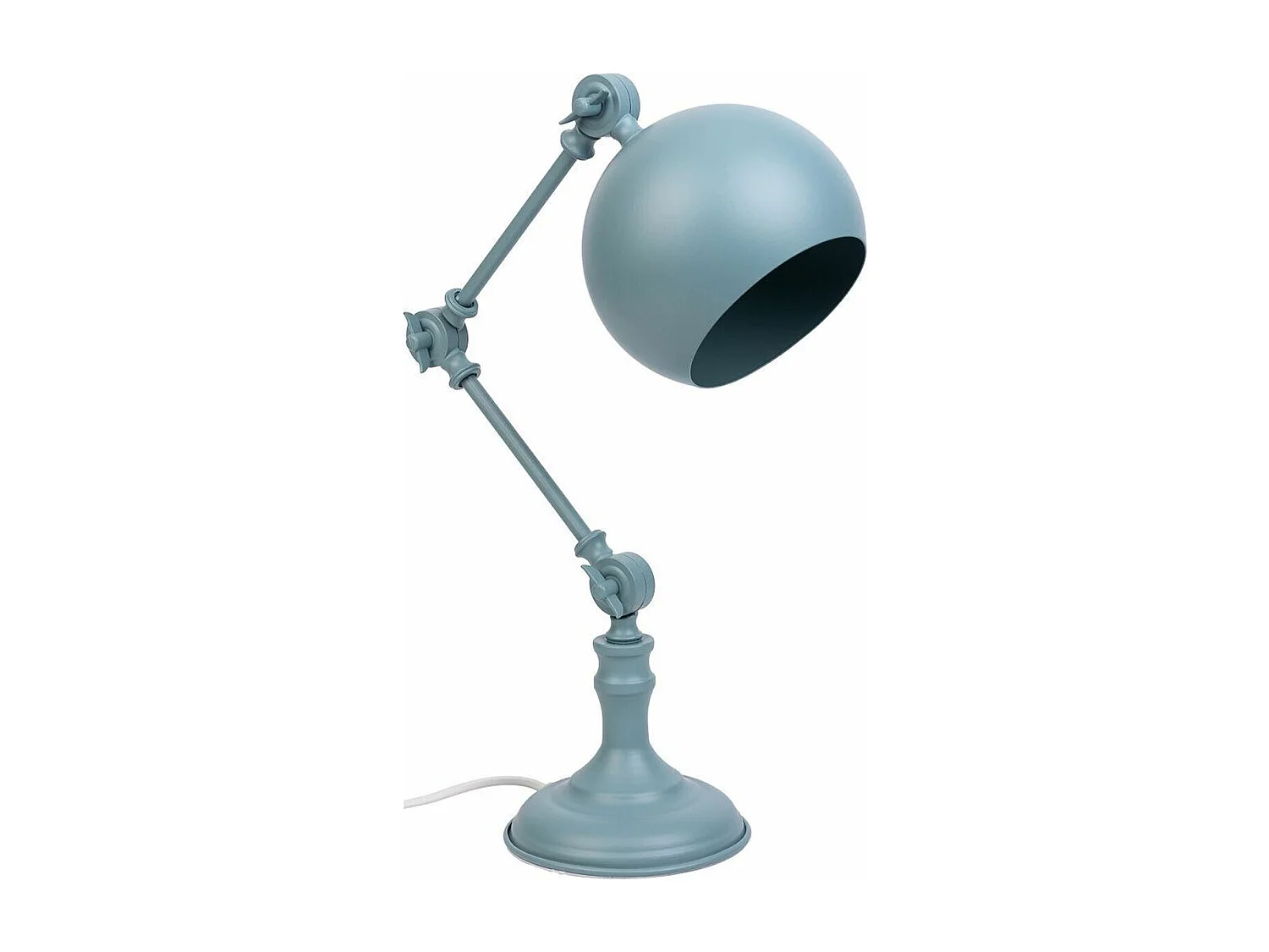 Candeeiro de mesa em metal cinzento 26x15x60