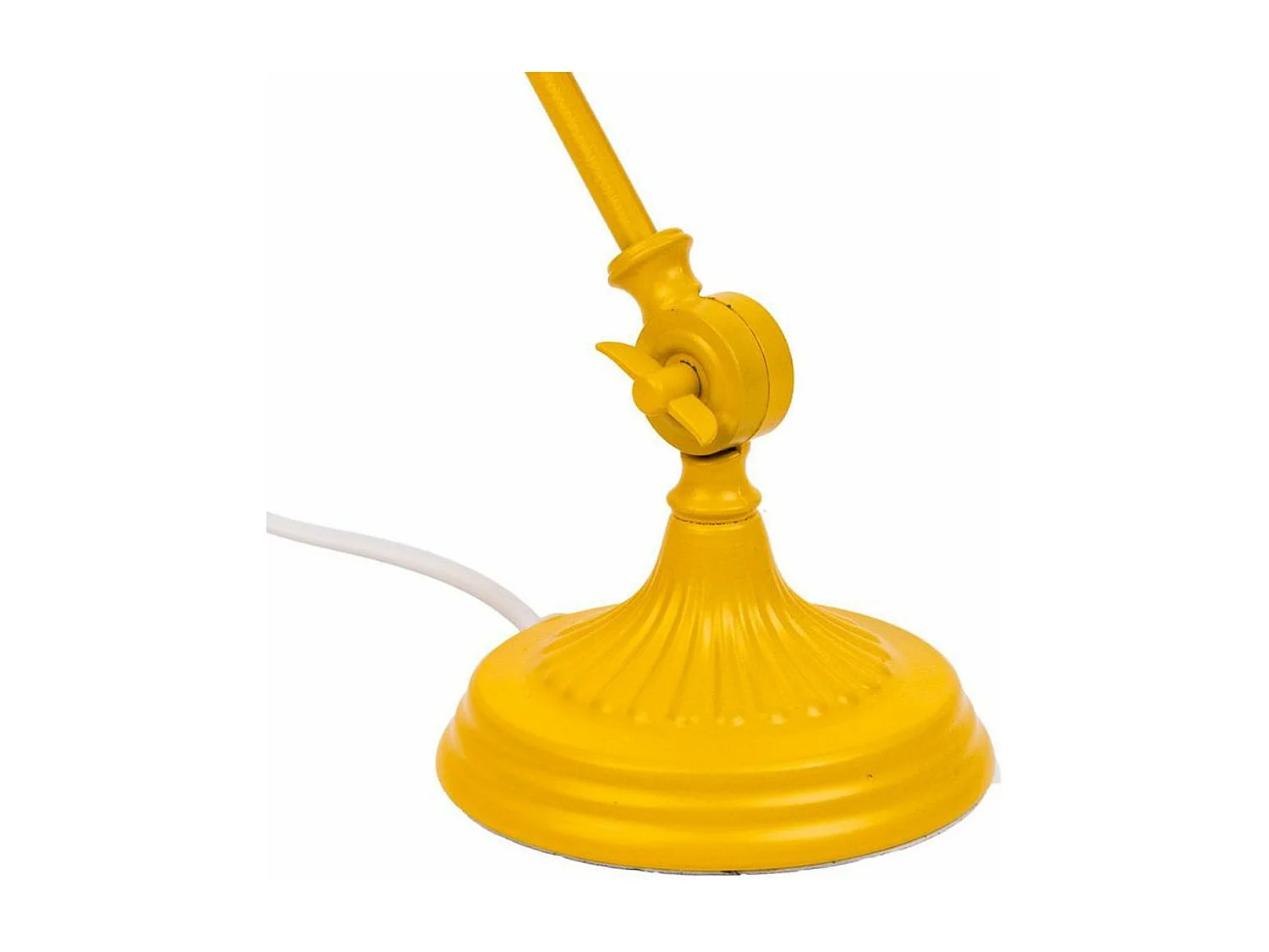 Lampada da tavolo in metallo giallo 25x13x43h