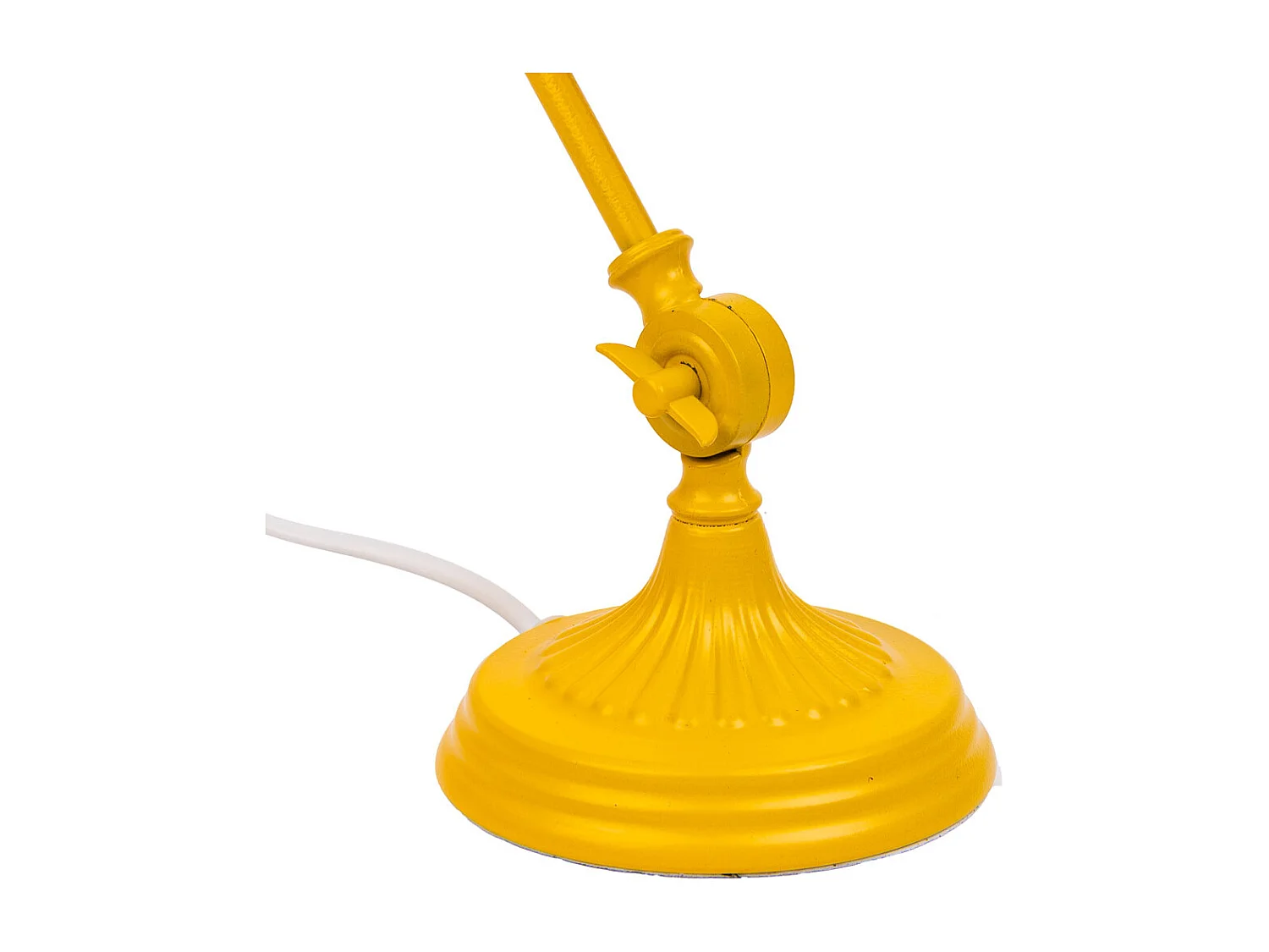 Lampada da tavolo in metallo giallo 25x13x43h