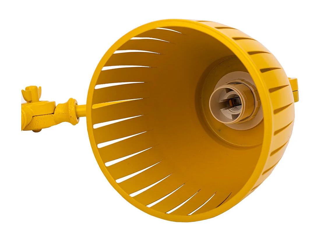 Lampada da tavolo in metallo giallo 25x13x43h