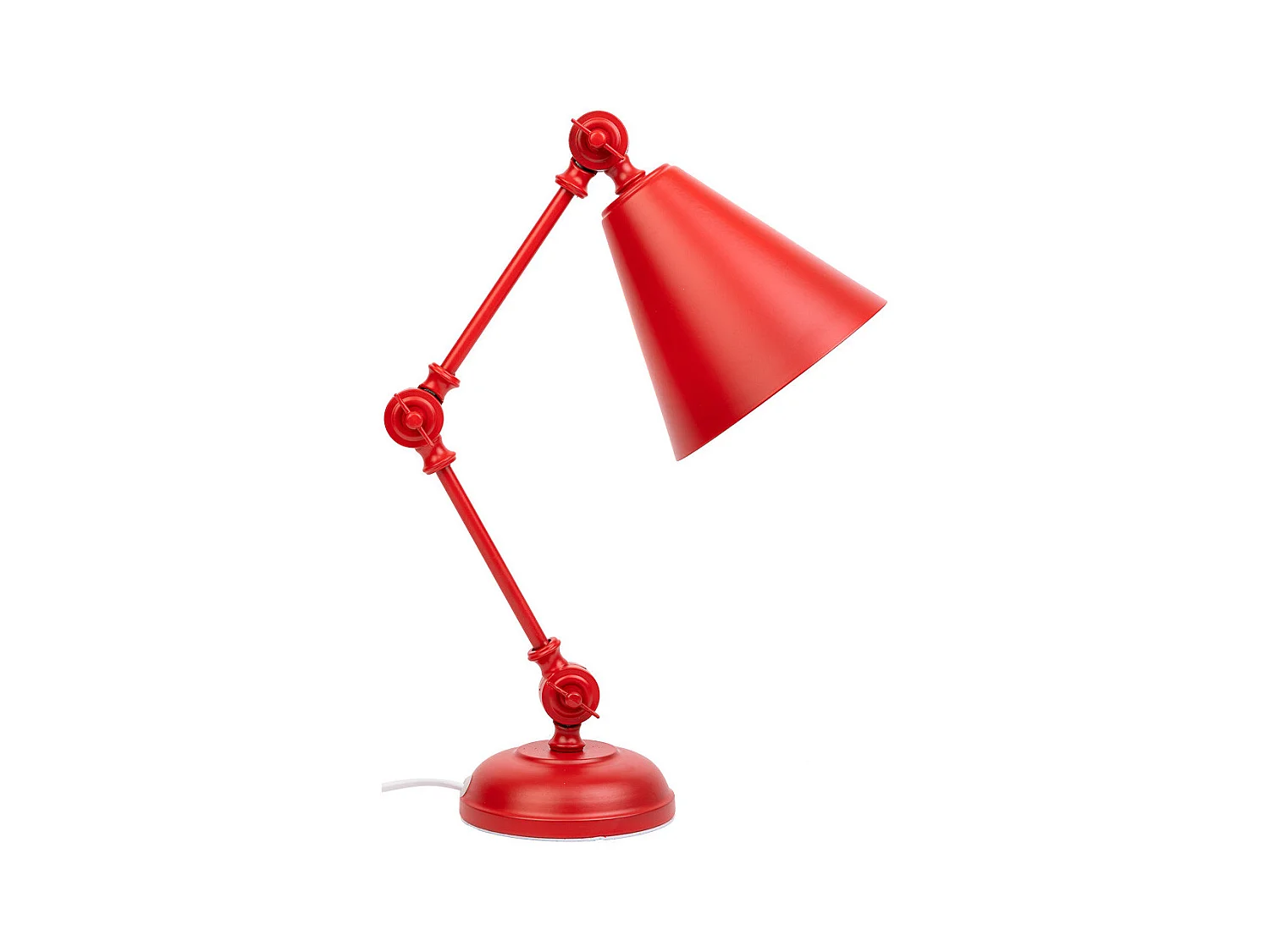 Rote Metalltischlampe 24x15x45h cm