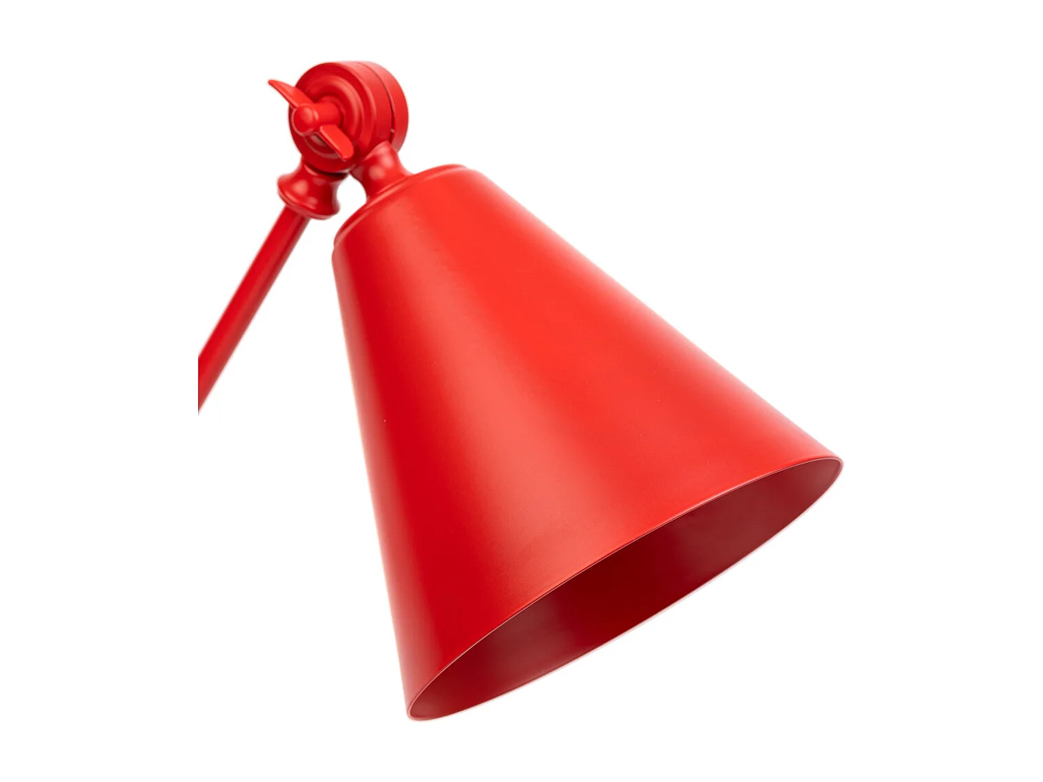 Lampada da tavolo in metallo rosso 24x15x45h