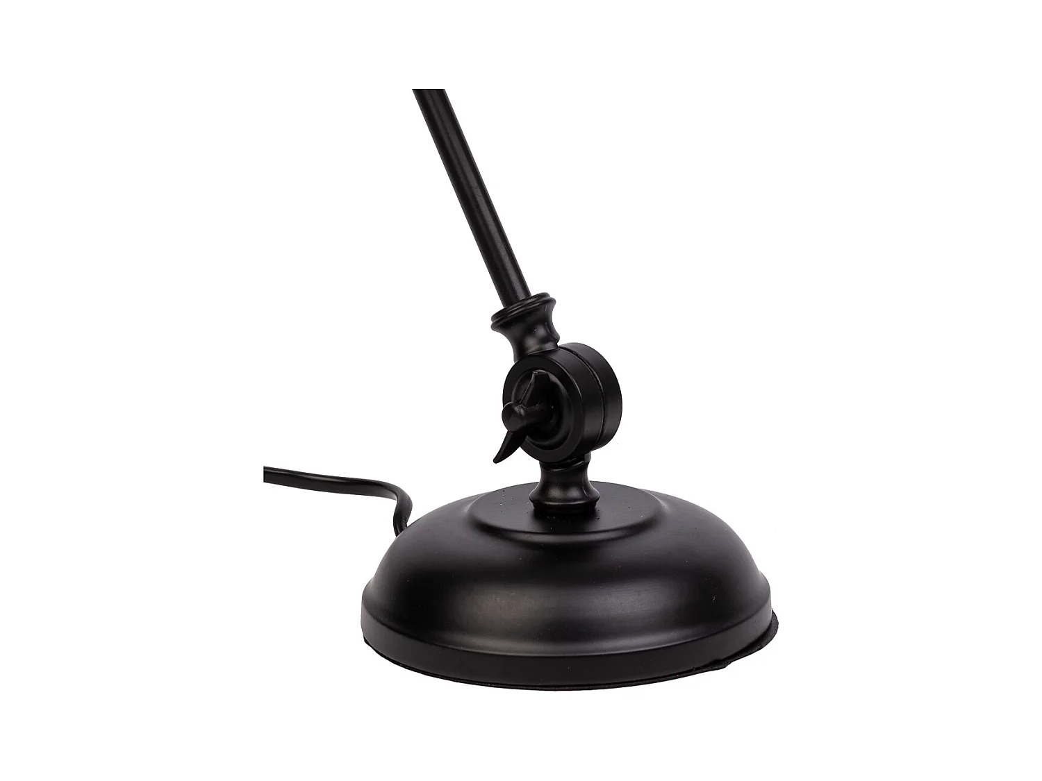Tischlampe aus schwarzem Metall, 24x15x45h cm
