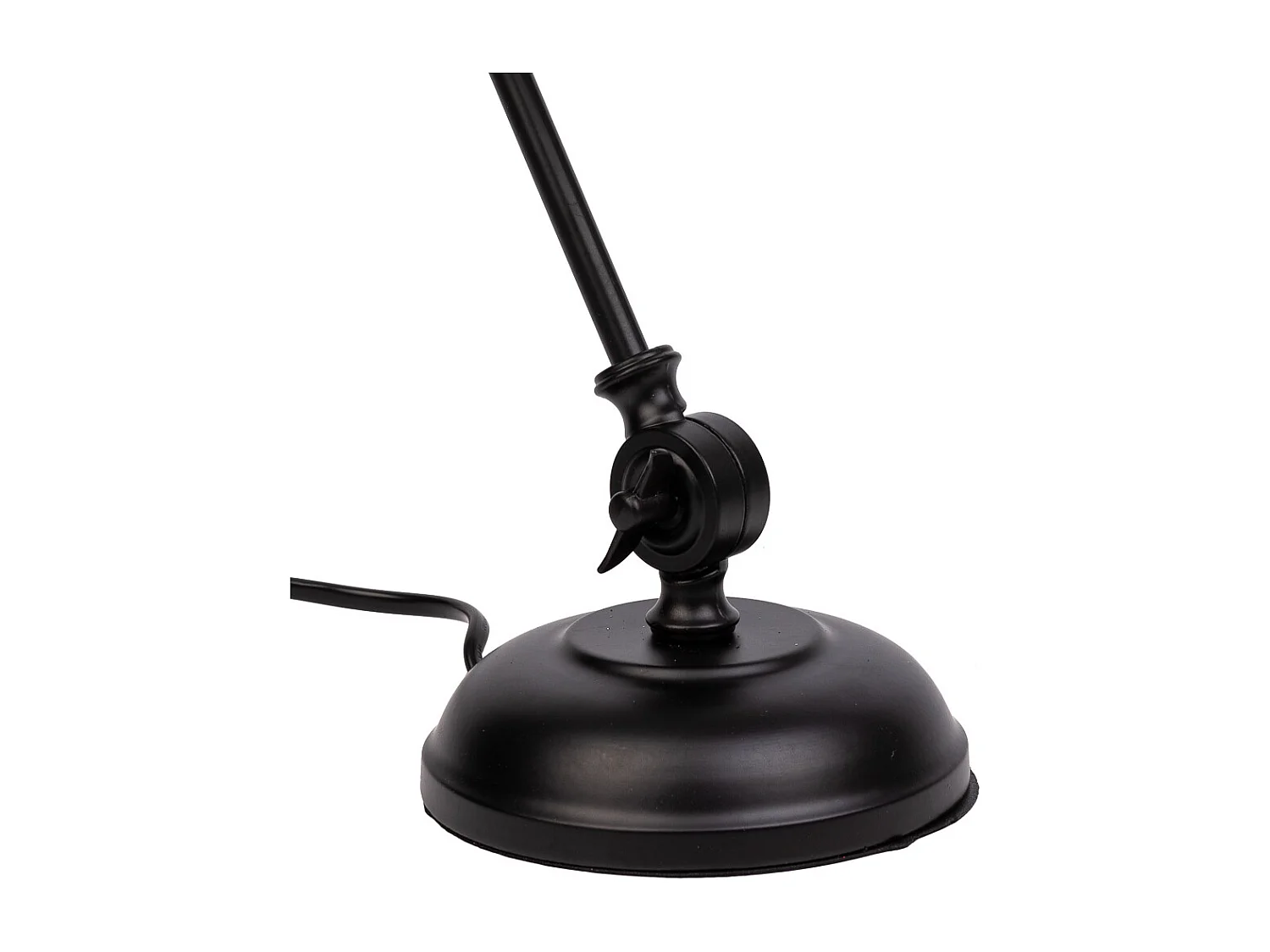 Candeeiro de mesa em metal preto 24x15x45