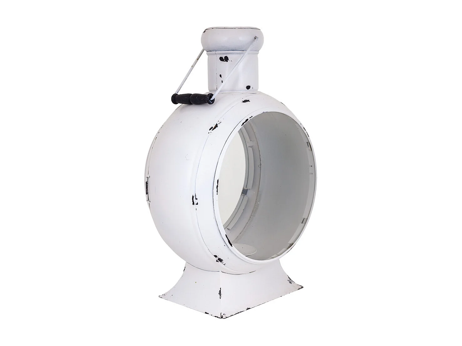 Farol de metal blanco 25x38x55