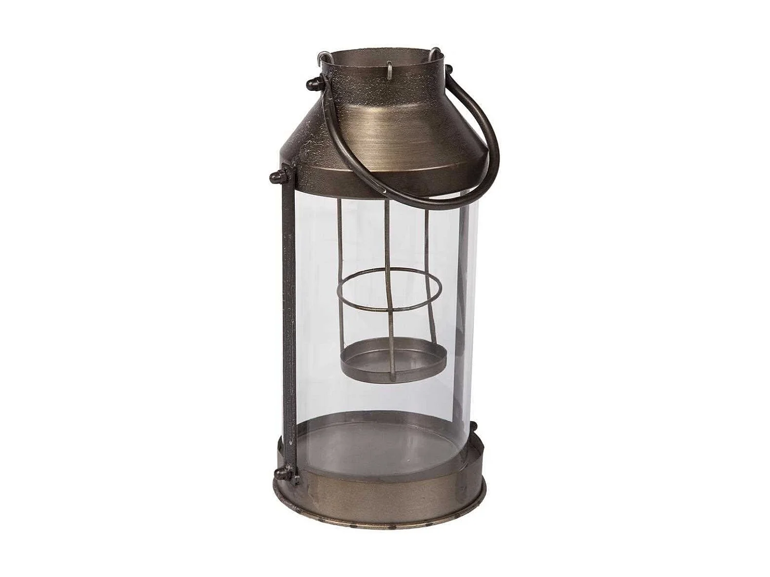 Lanterna de metal cobre 18,5x16x33