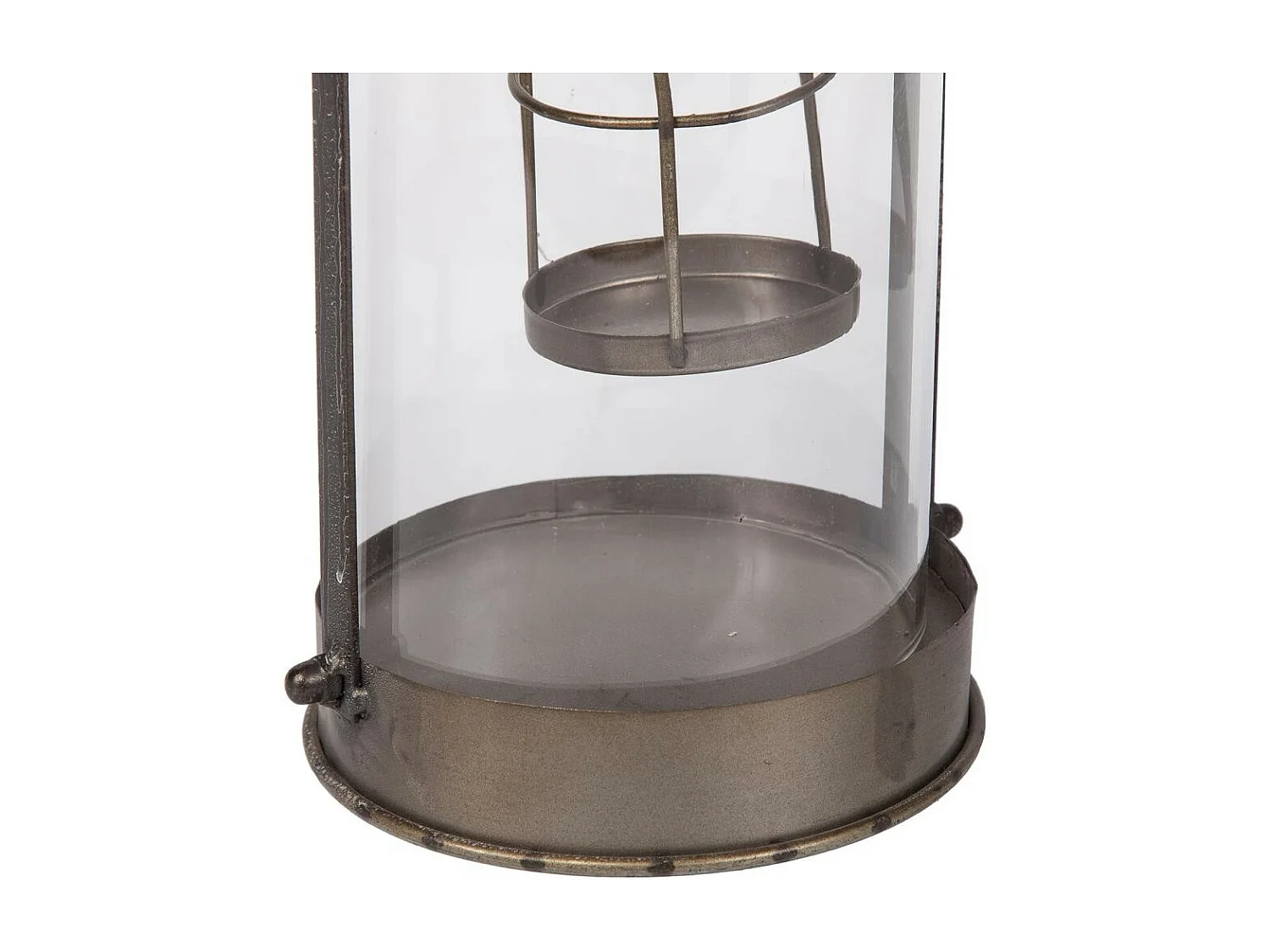 Lanterna de metal cobre 18,5x16x33