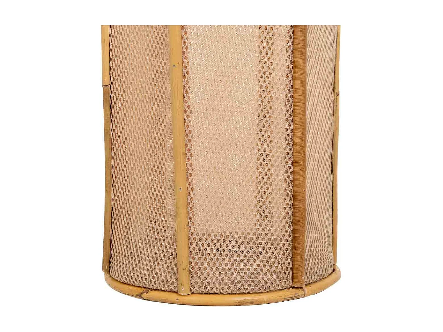 Lanterna de madeira marrom e bambu d11x27