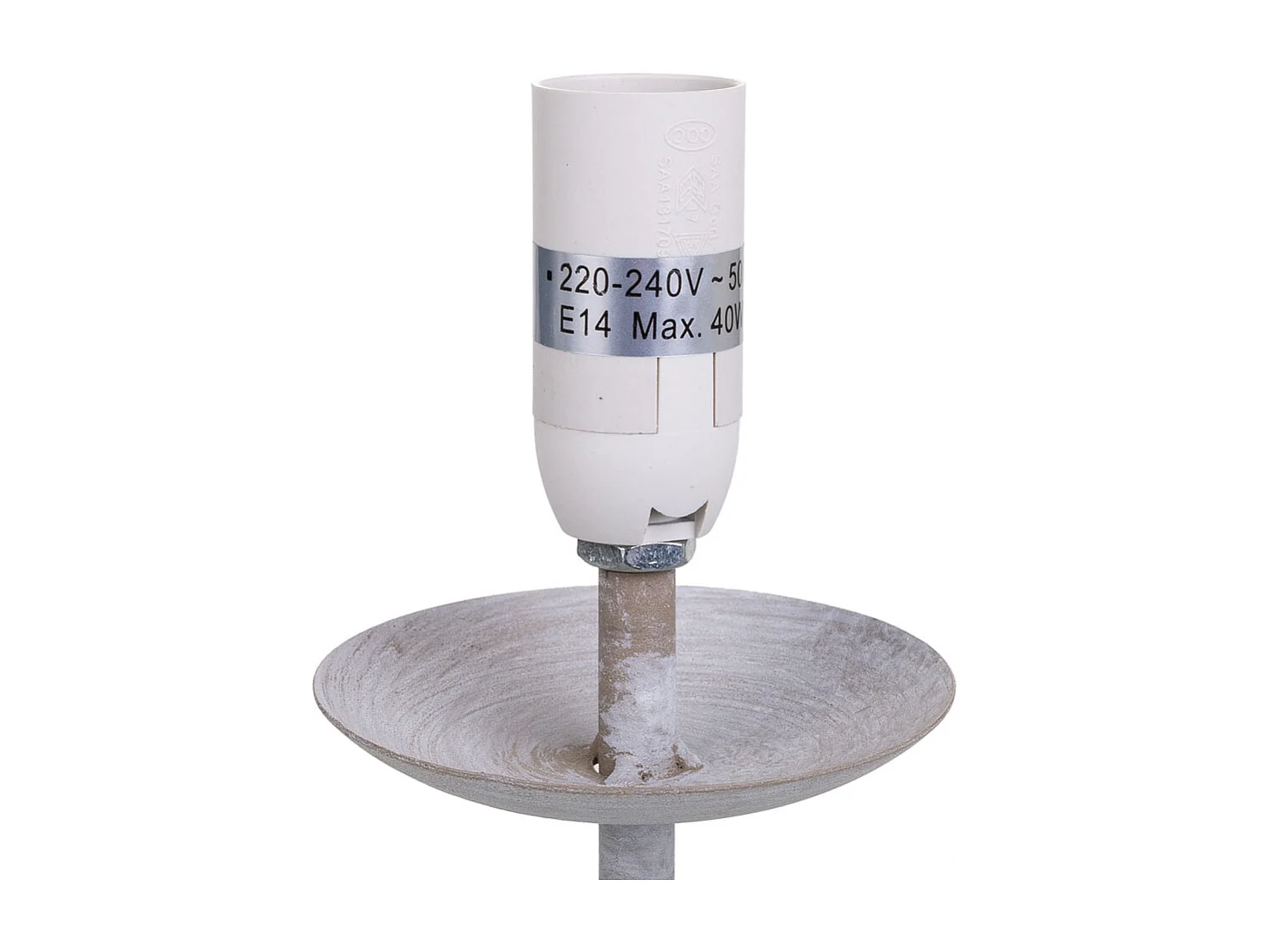 Aplique de pared gris 32x18x19