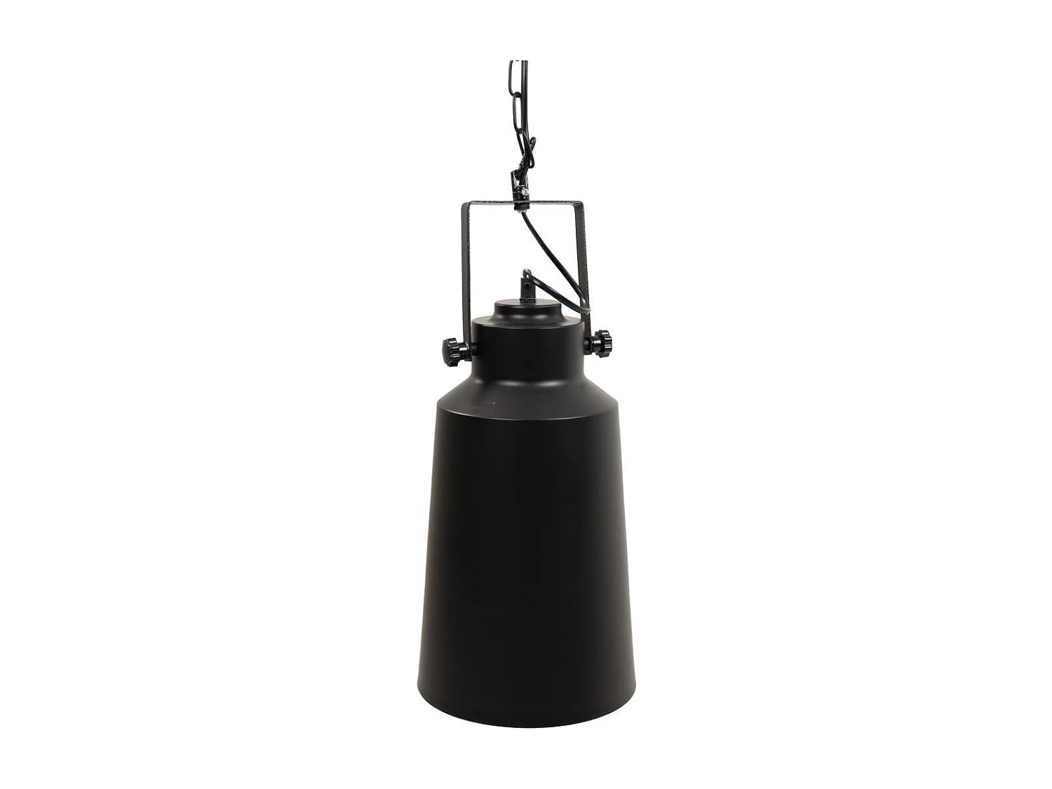 Lampe de plafond en métal noir 19,5x19,5x34/123h