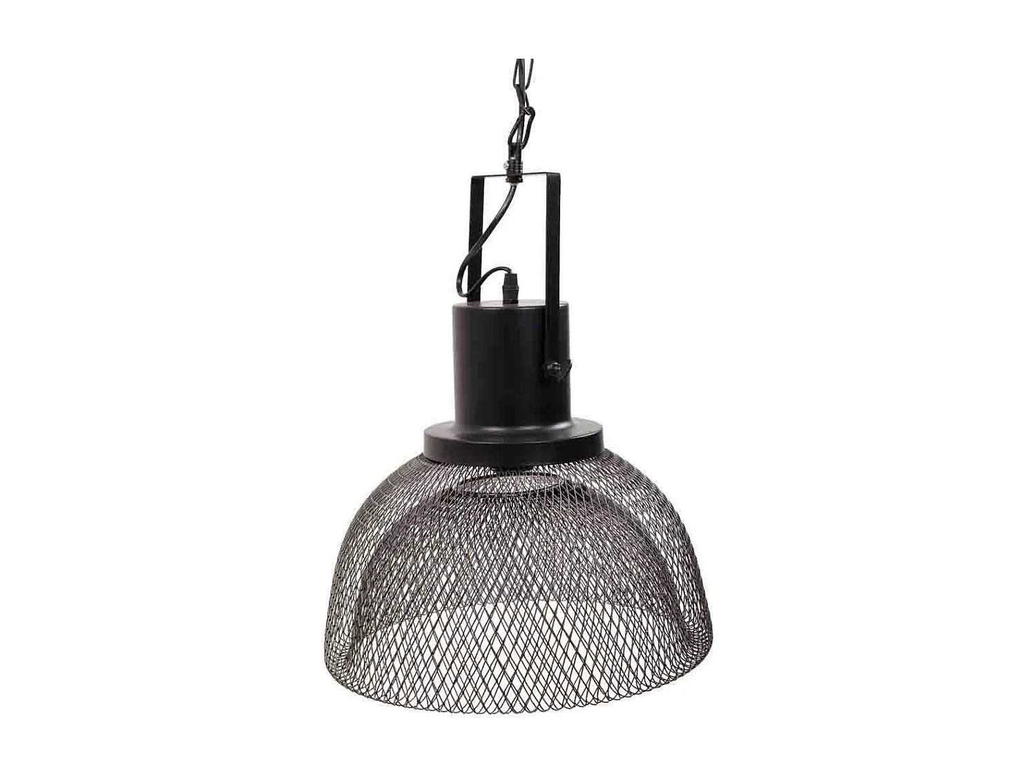 Candeeiro de teto em metal preto 35x35x110/35