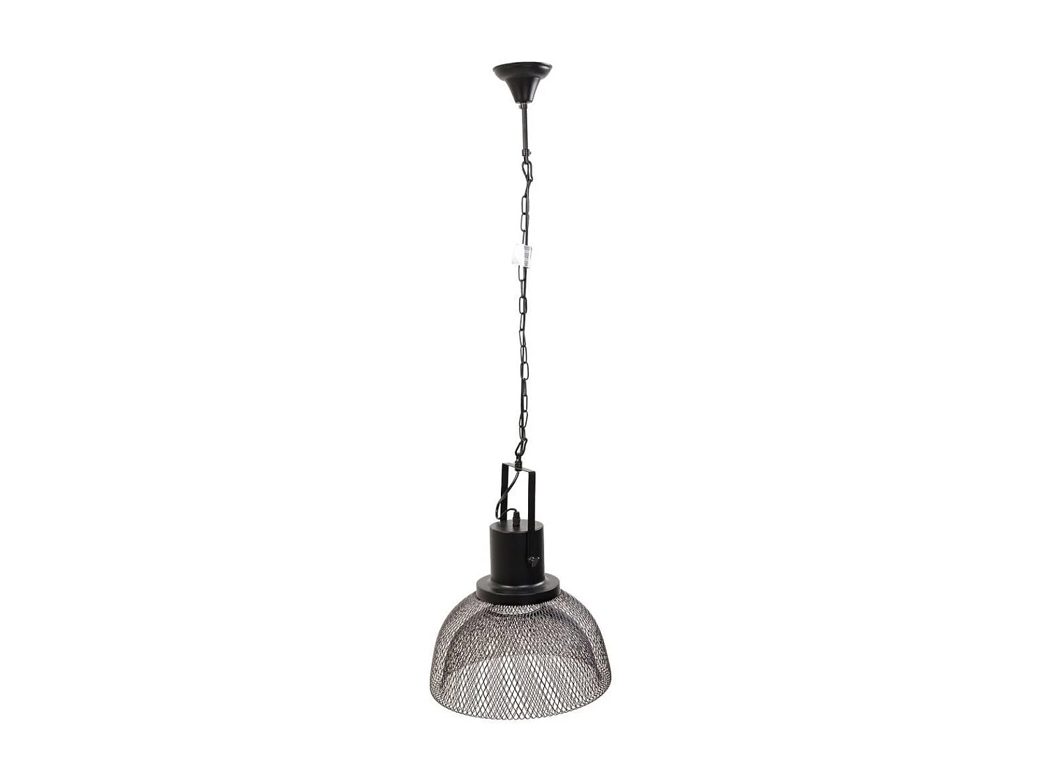 Candeeiro de teto em metal preto 35x35x110/35