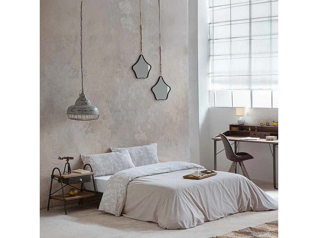 Graue Deckenleuchte aus Metall 44x44x43h cn