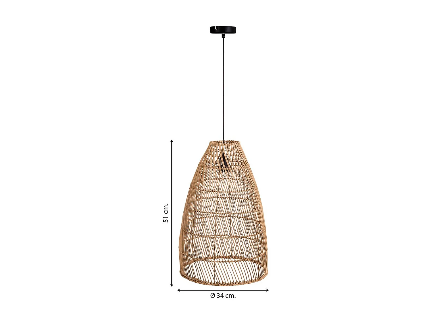 Lampada da soffitto d34x51h