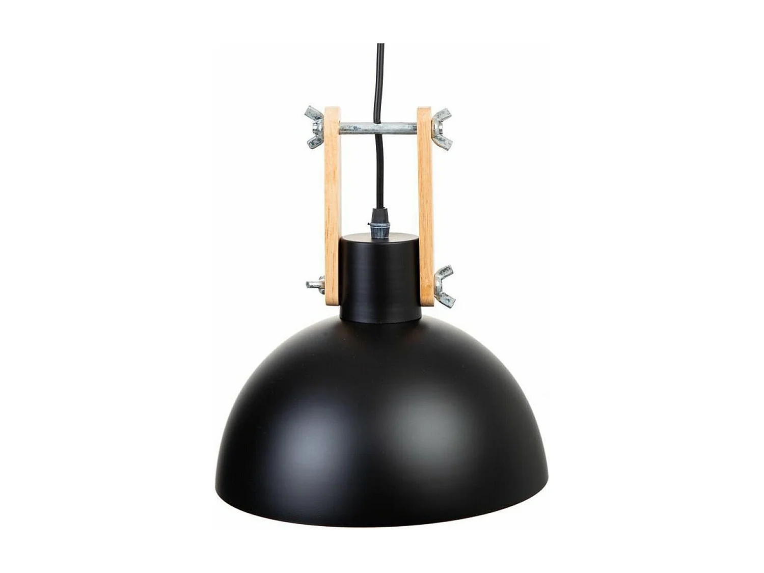 Candeeiro de teto em metal preto 25x25x32