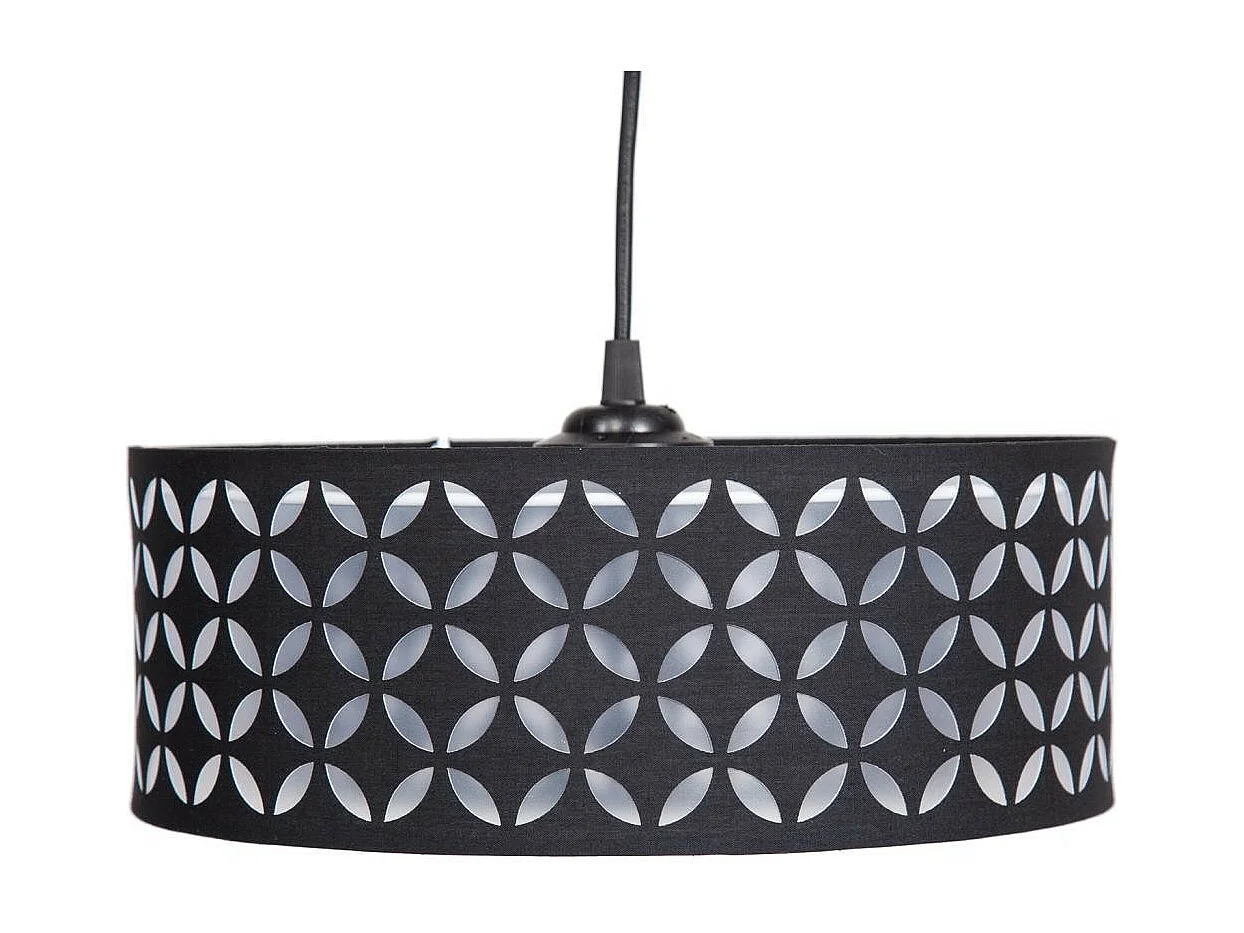 Schwarze Deckenleuchte 30x30x80h cm