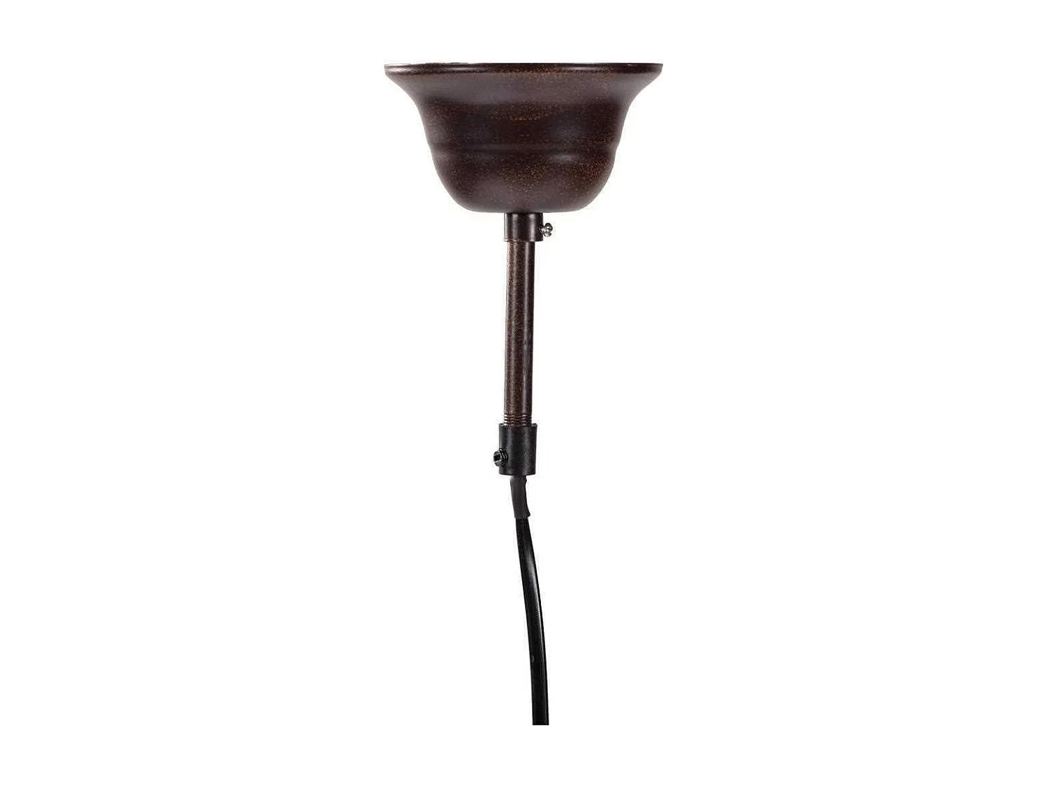 Lampe de plafond en métal marron 18.5x18.5x80h