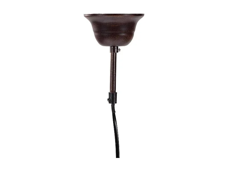 Candeeiro de teto em metal castanho 18,5x18,5x80