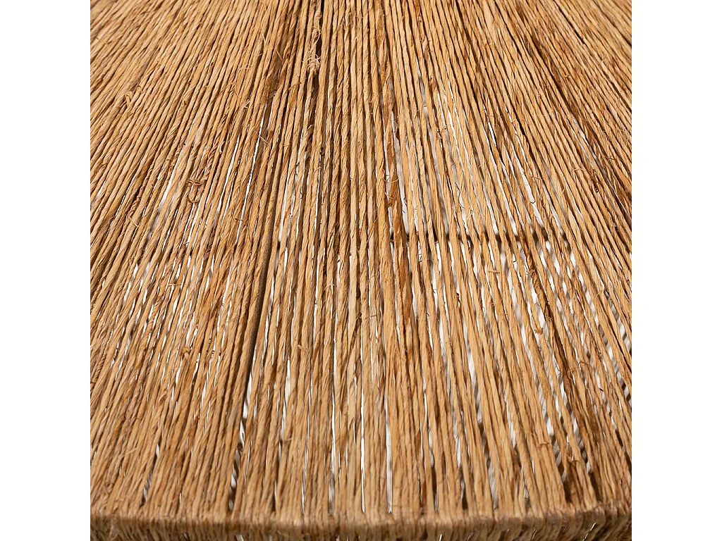 Braune Jute-Deckenleuchte 55x55x31,5h cm