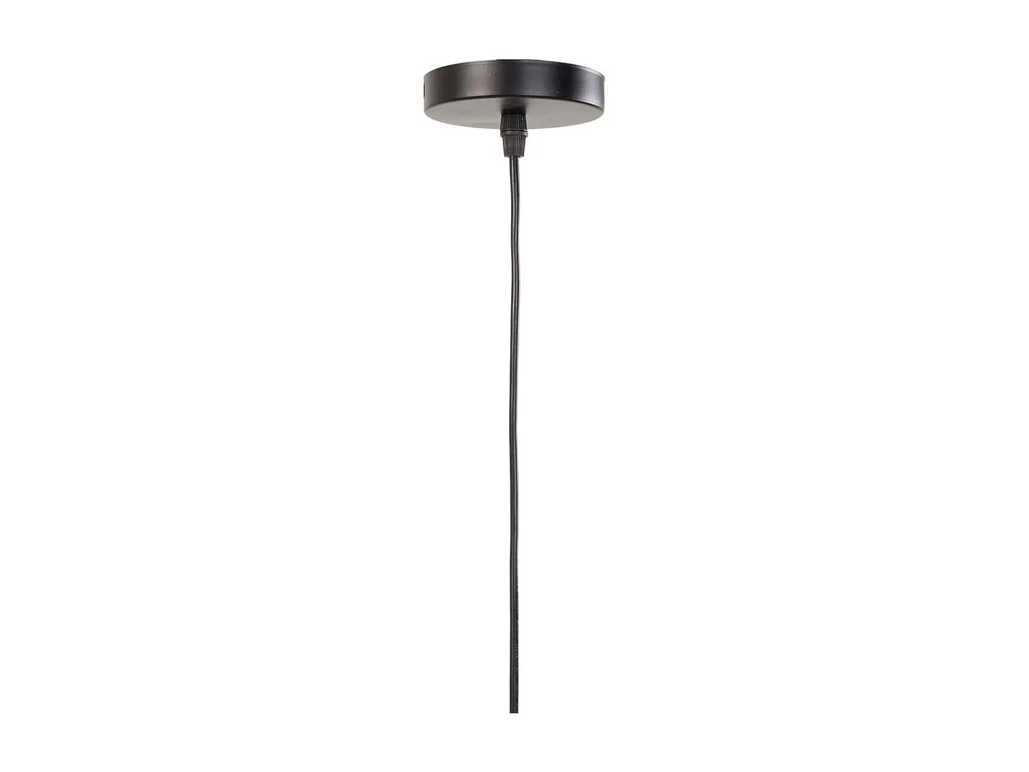 Candeeiro de teto em metal preto 17x17x35/105