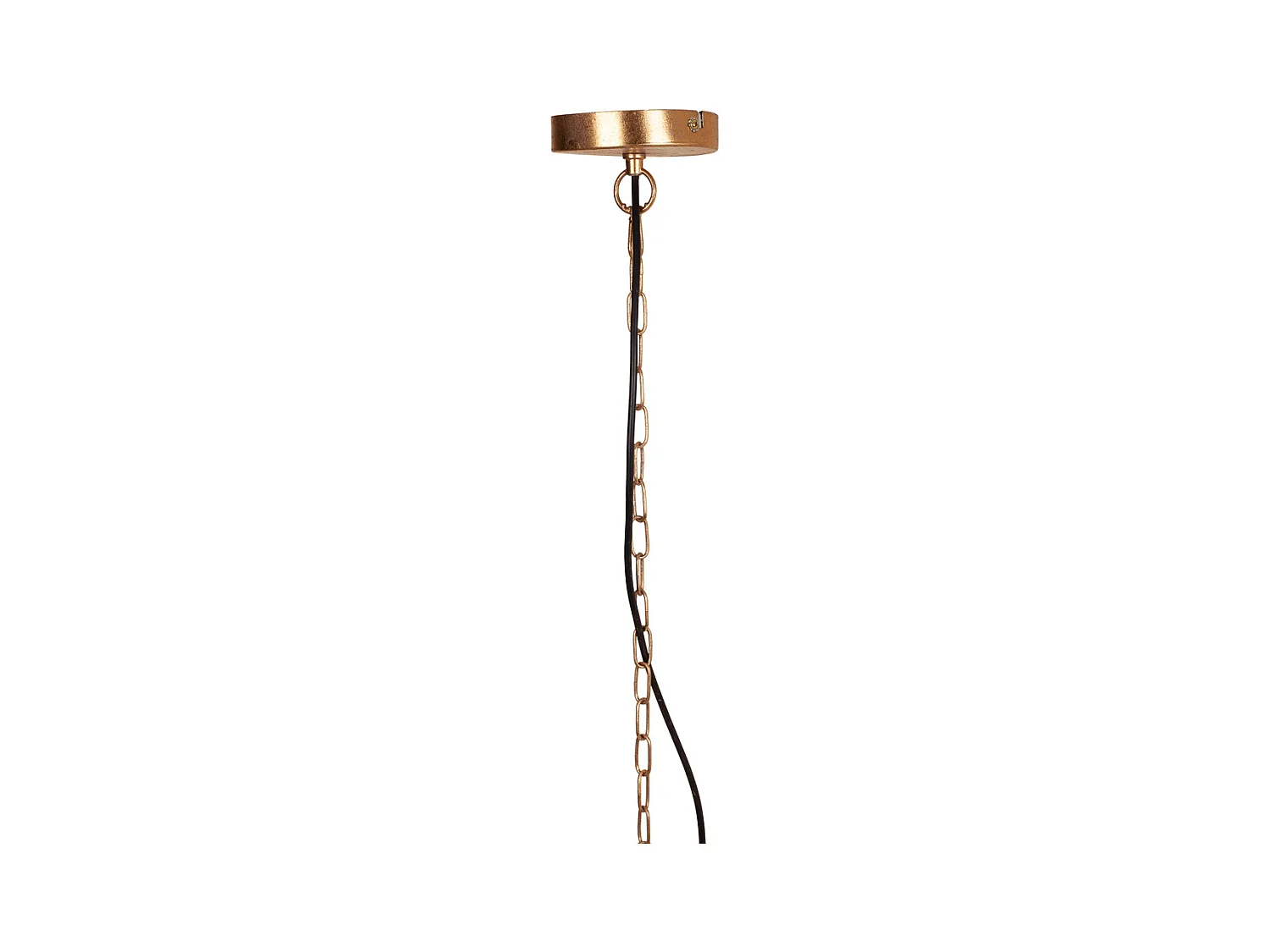Lampe de plafond en métal doré 41x40x46.5/102h