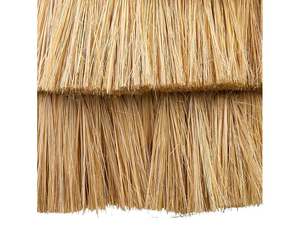 Candeeiro de teto em fibra natural castanha 38x38x38