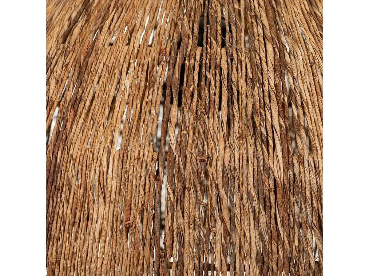 Candeeiro de teto em juta castanha 39x39x26