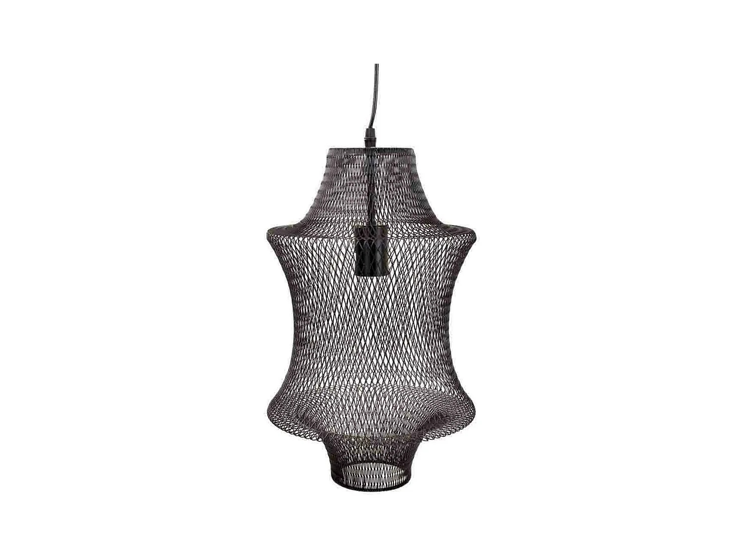 Lampe de plafond en métal noir 29x29x40/120h