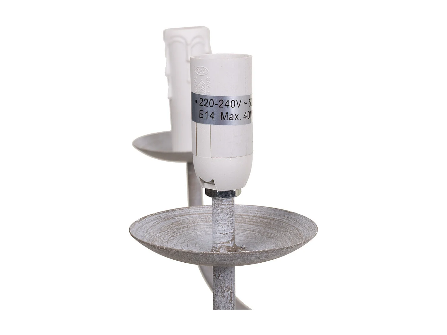 Candeeiro de teto cinza 77x77x134