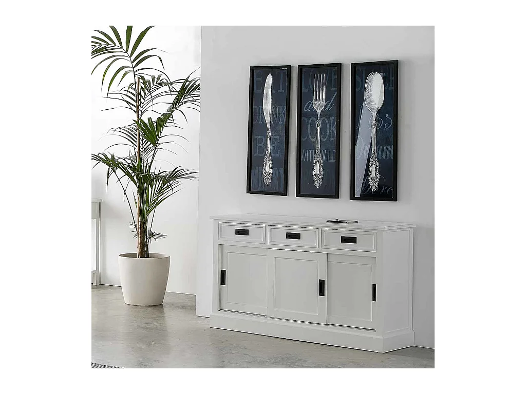 Cuadro de metal con cristal 33x2,5x93