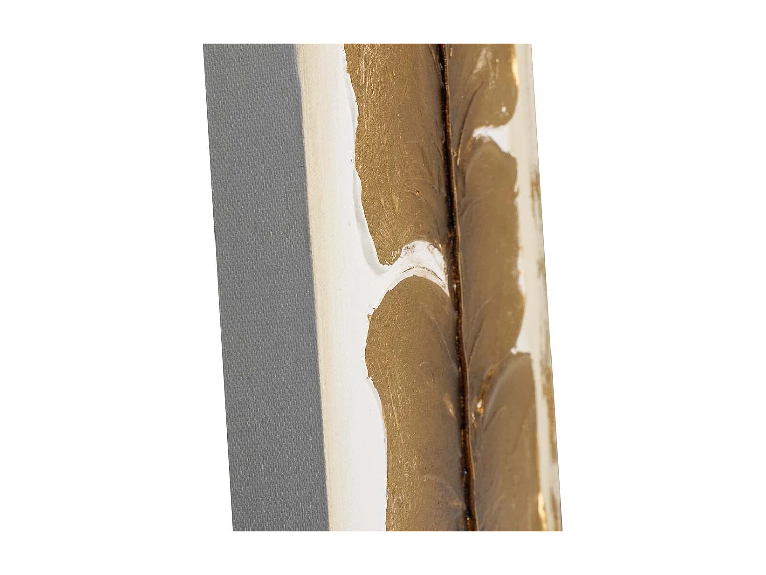 Pintura pintada à mão com relevo dourado 30x60x2,5