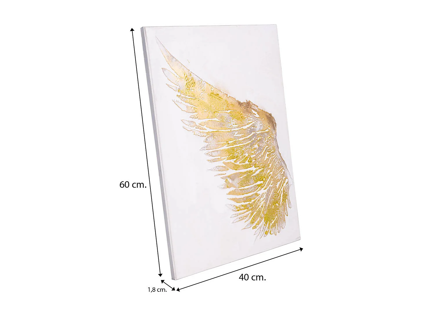 Cuadro con relieve pintado a mano 40x60x1.8