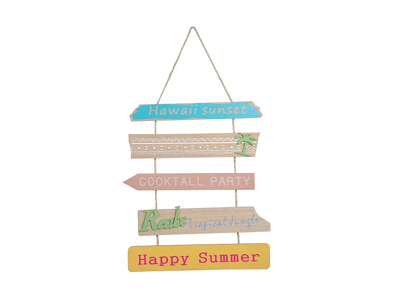 Wanddekoration aus Holz 32x1x55h cm