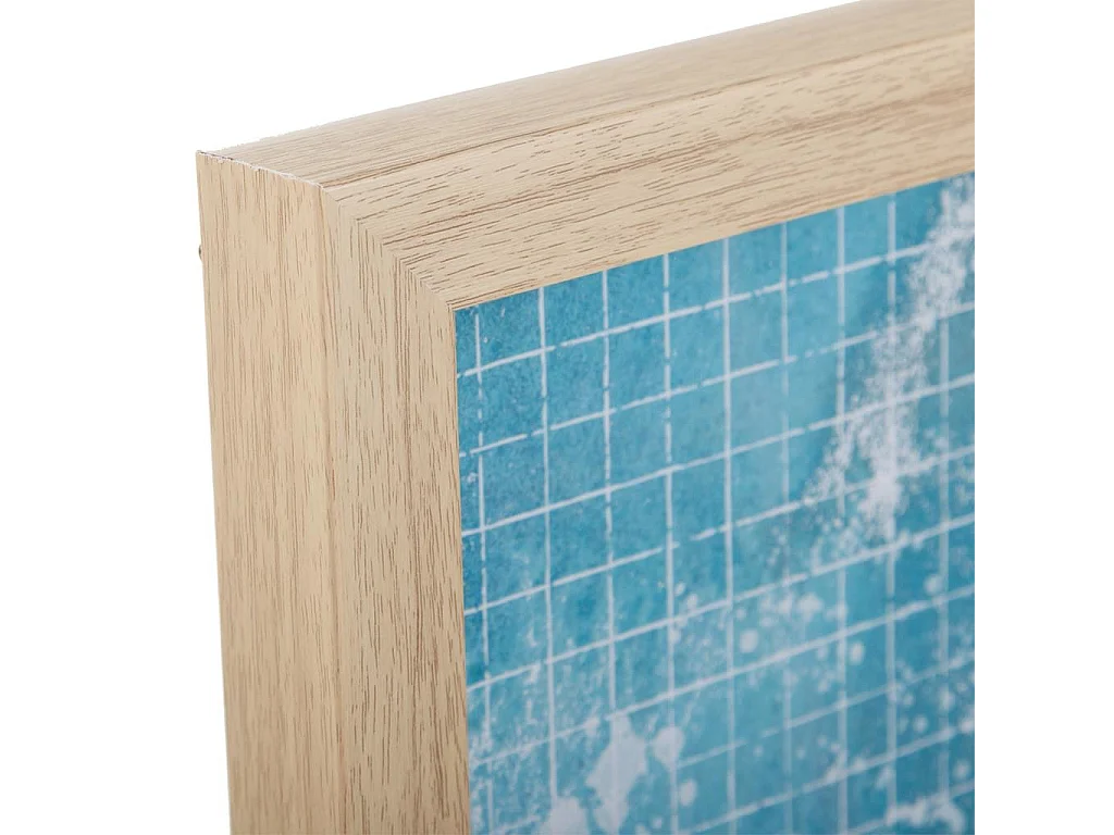 Bedrucktes Doppelleinwandgemälde mit Rahmen 40x50x3 h cm