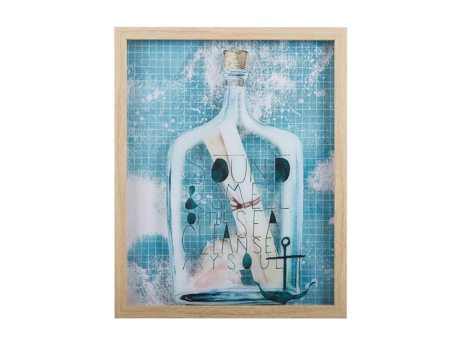 Pintura em tela dupla impressa com moldura 40x50x3