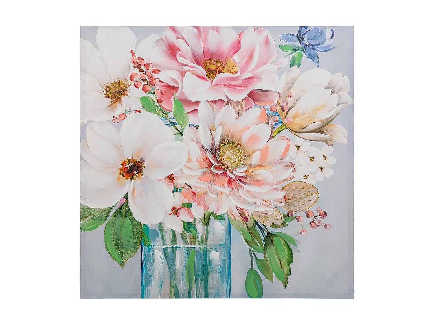 Handgemaltes Gemälde mit mehrfarbigem Relief 80x80x3h cm