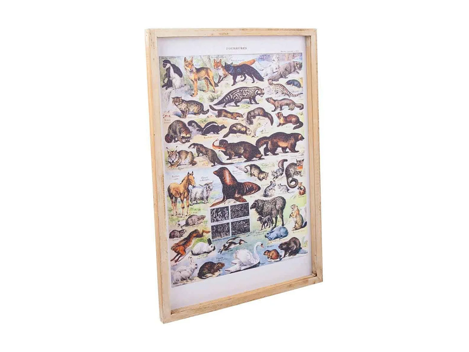 Bedrucktes StoffgemÃ¤lde mit Holzrahmen 40x60x2h cm