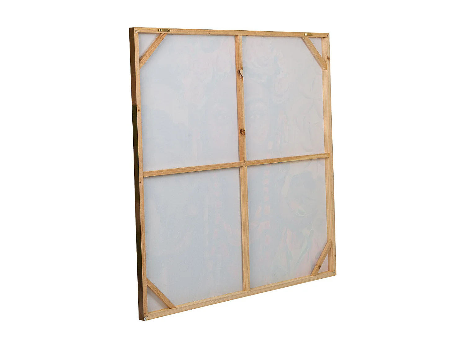 Cuadro pintado a mano con relieve verde 100x100x3