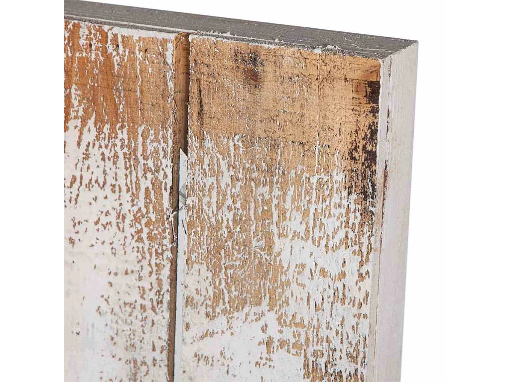 Holz- und Metall Gemälde 100x100 cm