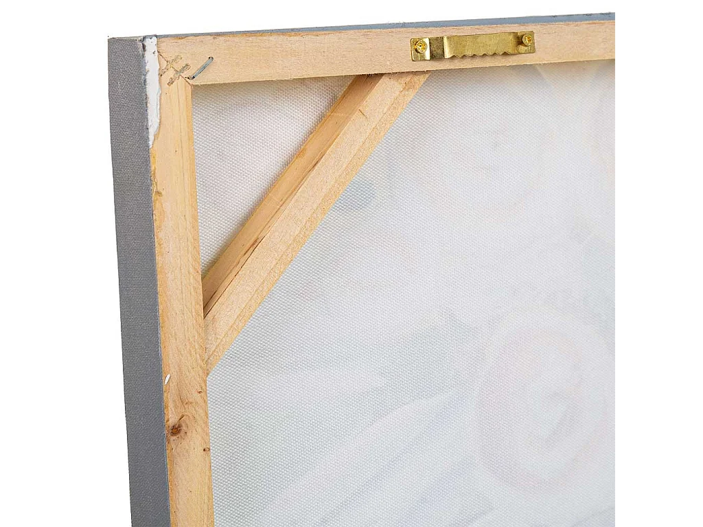Pintura pintada à mão com relevo branco 80x80x3
