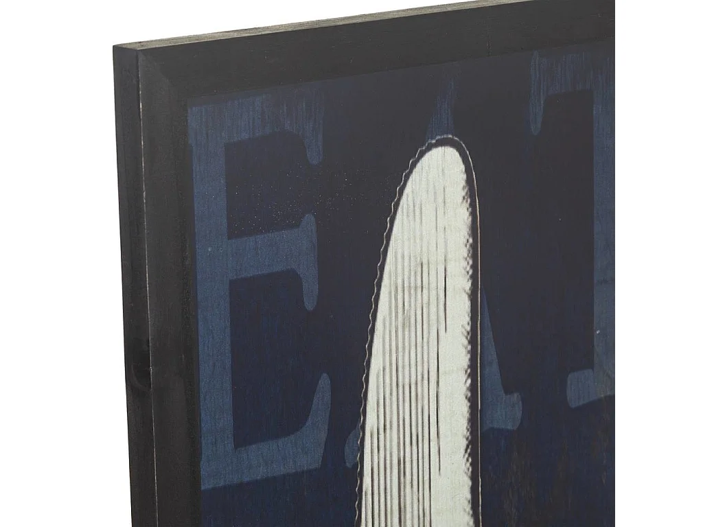 Cadre en métal avec verre 33x2,5x93h