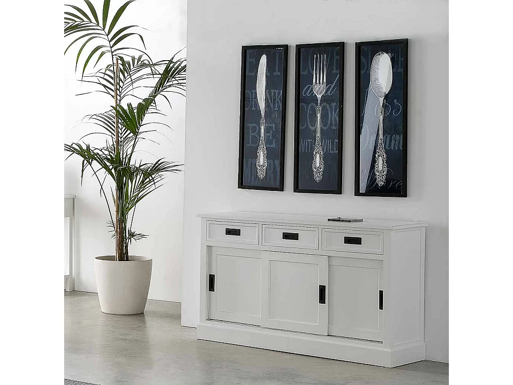 Cuadro de metal con cristal 33x2,5x93