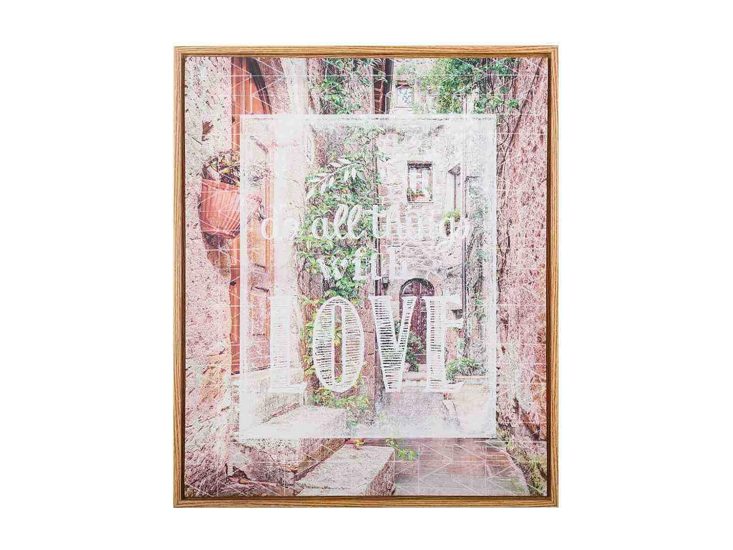 Quadro tela stampata con cornice 50x60x4 h