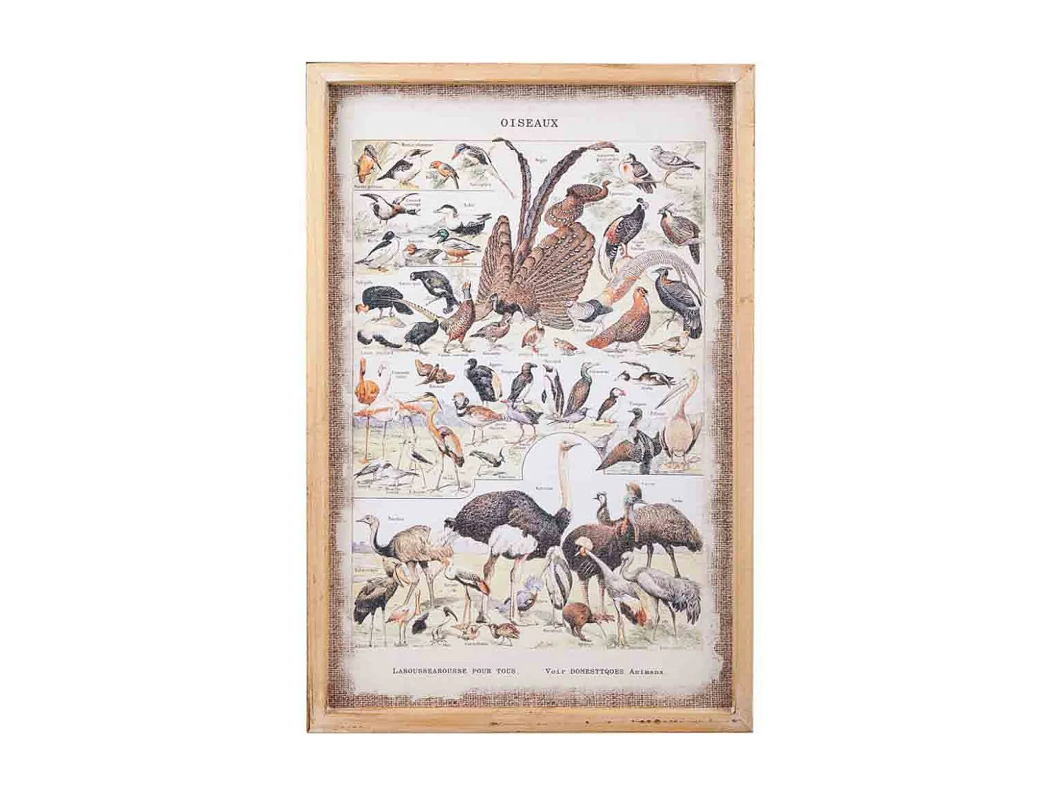 Bedrucktes Stoffgemälde mit Holzrahmen 40x60x2h cm