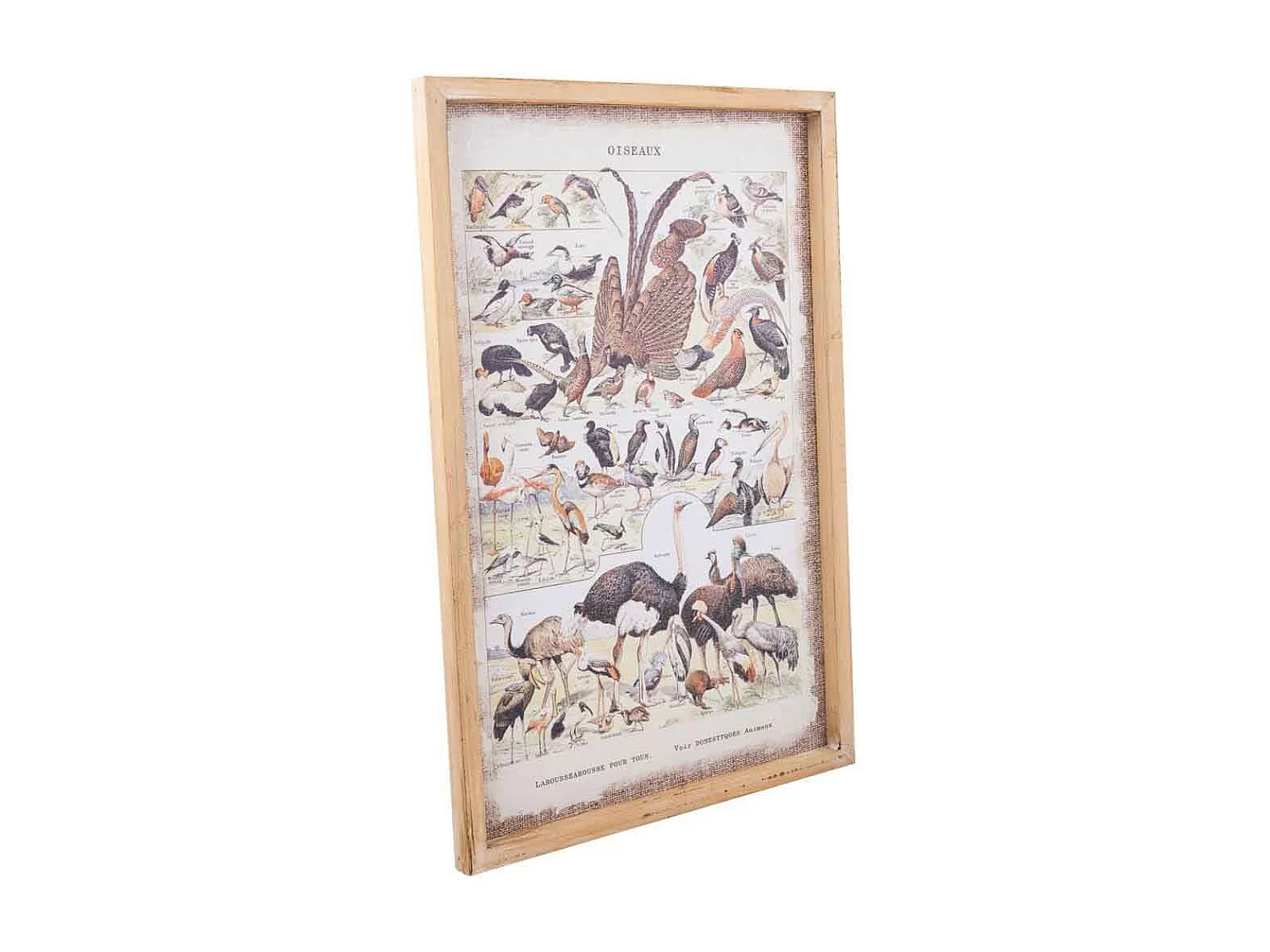 Bedrucktes Stoffgemälde mit Holzrahmen 40x60x2h cm