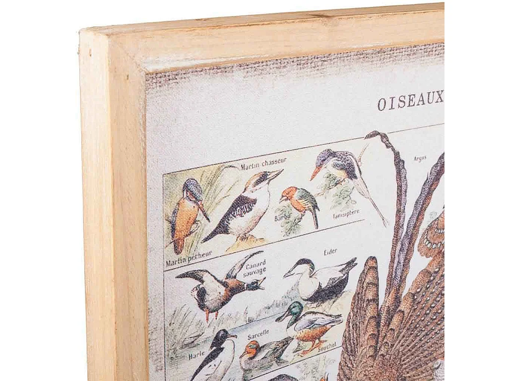 Tableau toile imprimée avec cadre en bois 40x60x2h