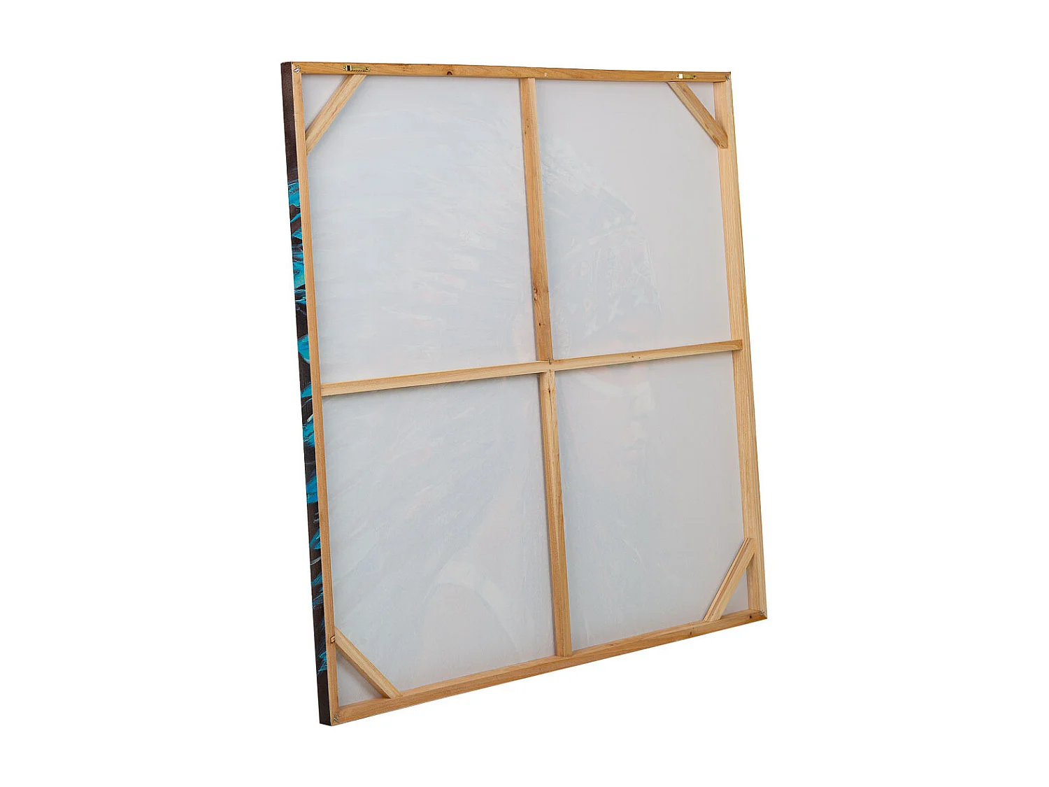 Quadro dipinto a mano con rilievo grigio 100x100x3h