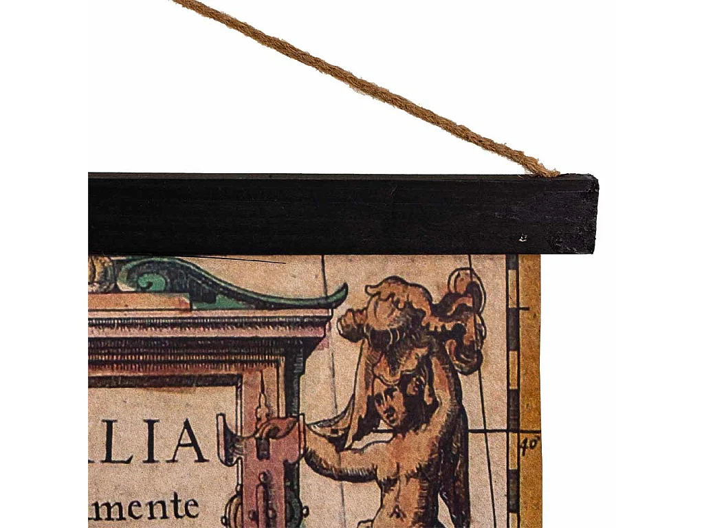 Tela in tessuto stampato pergamena 97x81x1,8h